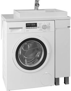 Тумба под раковину для стиральной машины СанТа Марс 900127 19см белый